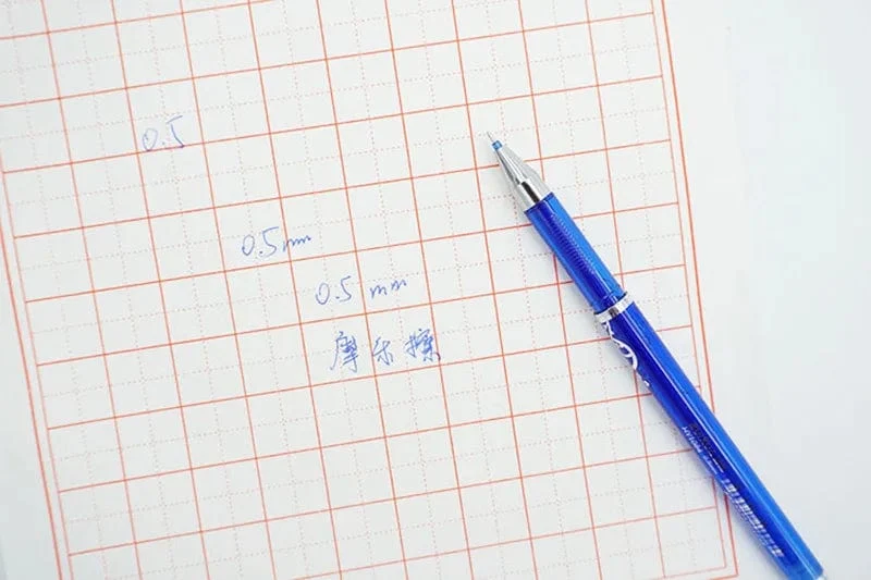 0.5 mm löschbares Gelstift-Set, Schwarz, Blau, Rot, Tintennachfüllstange, Kawaii-Stifte, waschbarer Griff, Schulbürobedarf, Schreibutensilien
