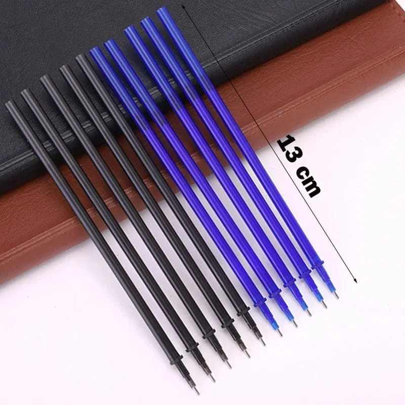 0.5 mm löschbares Gelstift-Set, Schwarz, Blau, Rot, Tintennachfüllstange, Kawaii-Stifte, waschbarer Griff, Schulbürobedarf, Schreibutensilien