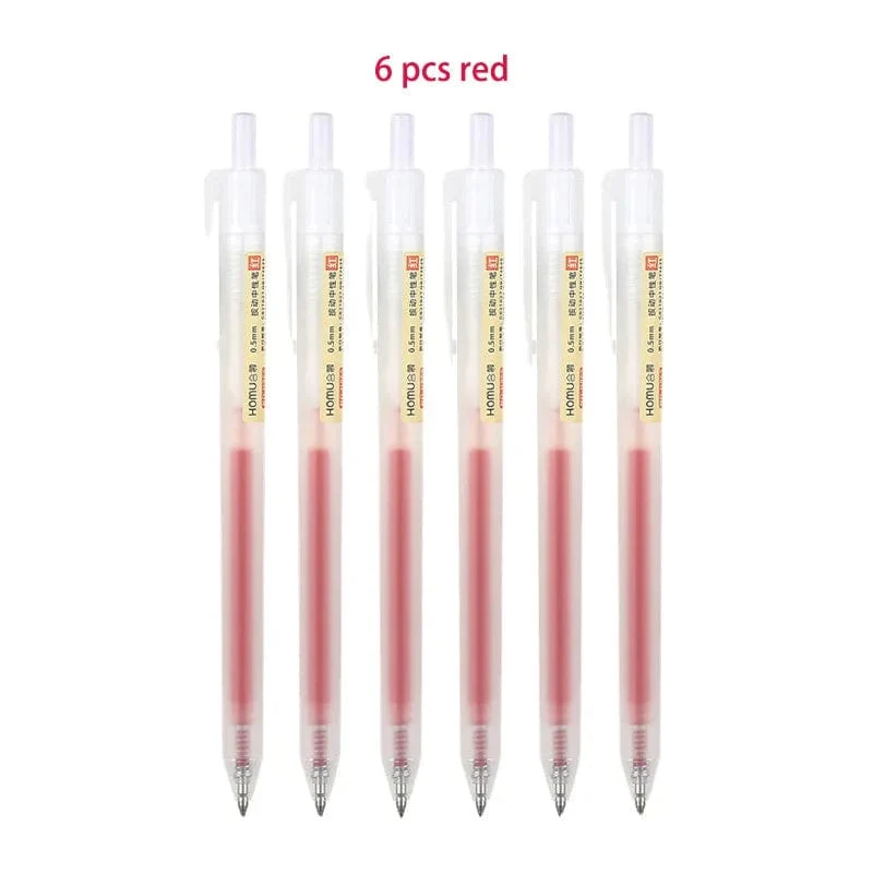 3/6/10-teiliges Gelschreiber-Set, schwarz/rot/blau, Kugelschreiber zum Schreiben, 0.5 mm Minen, Bürozubehör, Schulbedarf, Schreibwaren