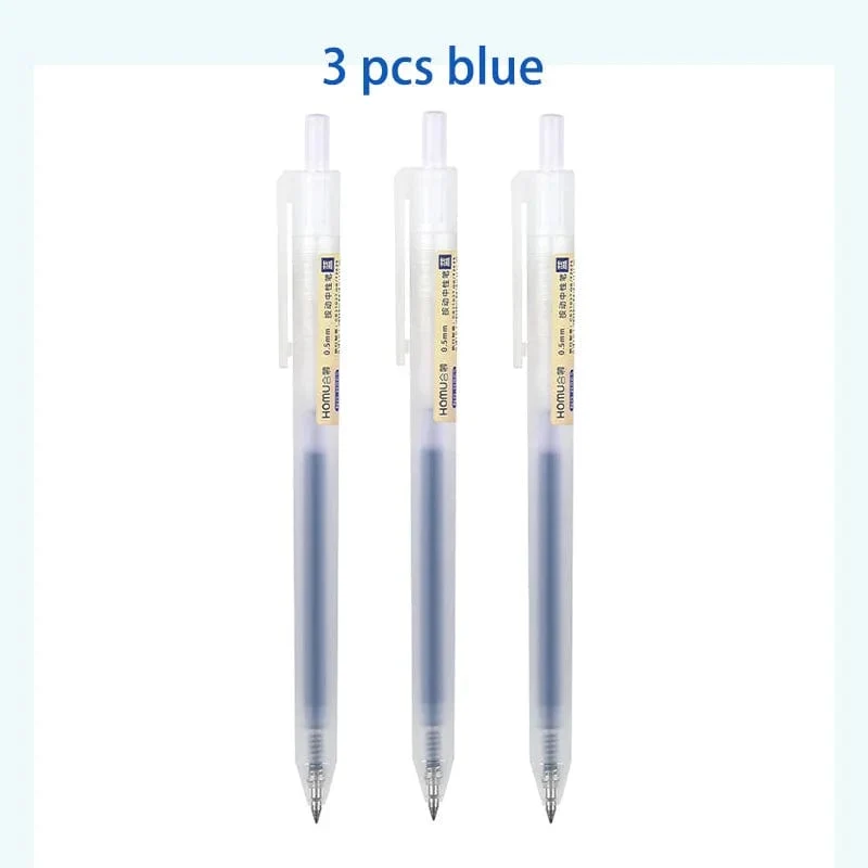 3/6/10-teiliges Gelschreiber-Set, schwarz/rot/blau, Kugelschreiber zum Schreiben, 0.5 mm Minen, Bürozubehör, Schulbedarf, Schreibwaren