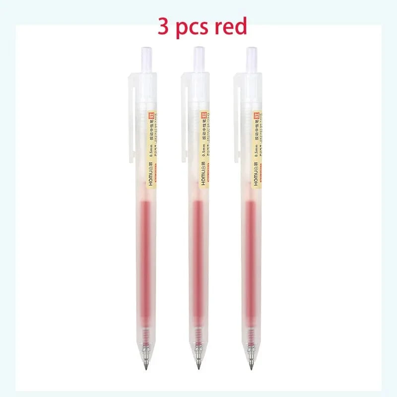 3/6/10-teiliges Gelschreiber-Set, schwarz/rot/blau, Kugelschreiber zum Schreiben, 0.5 mm Minen, Bürozubehör, Schulbedarf, Schreibwaren