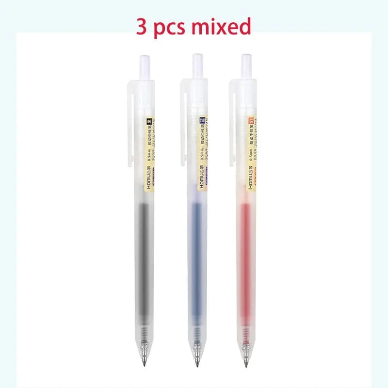 3/6/10-teiliges Gelschreiber-Set, schwarz/rot/blau, Kugelschreiber zum Schreiben, 0.5 mm Minen, Bürozubehör, Schulbedarf, Schreibwaren