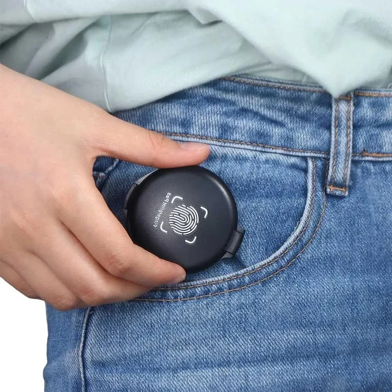 1PC Fingerabdruck-Stempelkissen Daumenabdruck-Stempelkissen für Notar-Fingerabdruck-ID-Sicherheitsidentifikationskarten-Zubehör Fingerabdruck-Kit