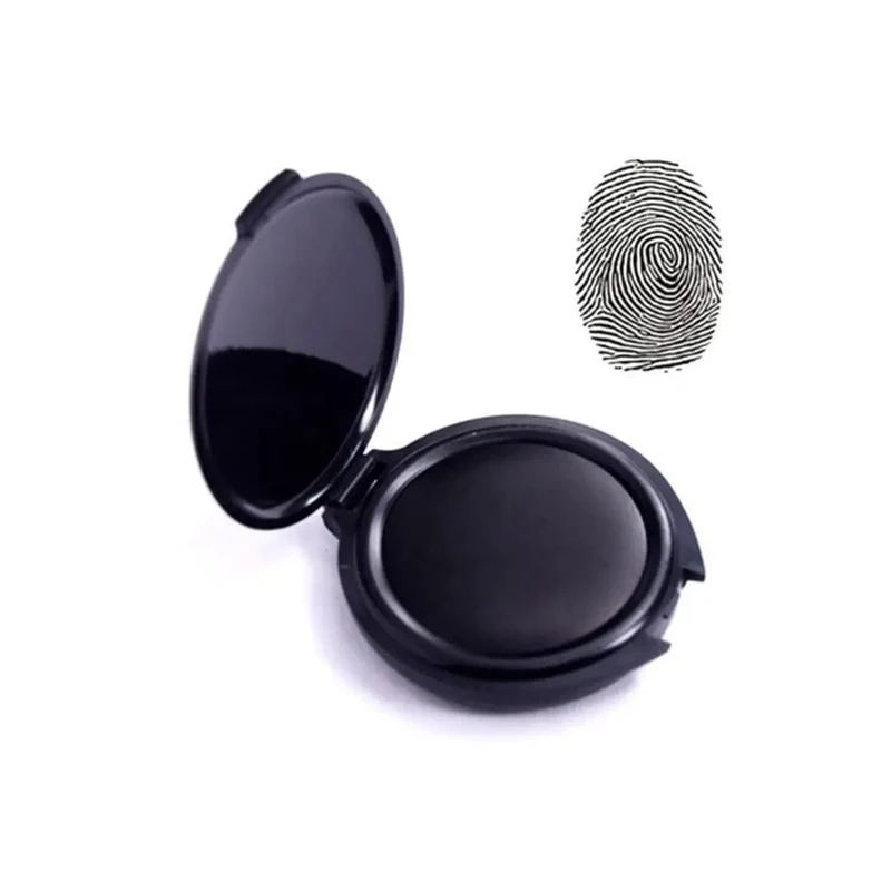 1PC Fingerabdruck-Stempelkissen Daumenabdruck-Stempelkissen für Notar-Fingerabdruck-ID-Sicherheitsidentifikationskarten-Zubehör Fingerabdruck-Kit