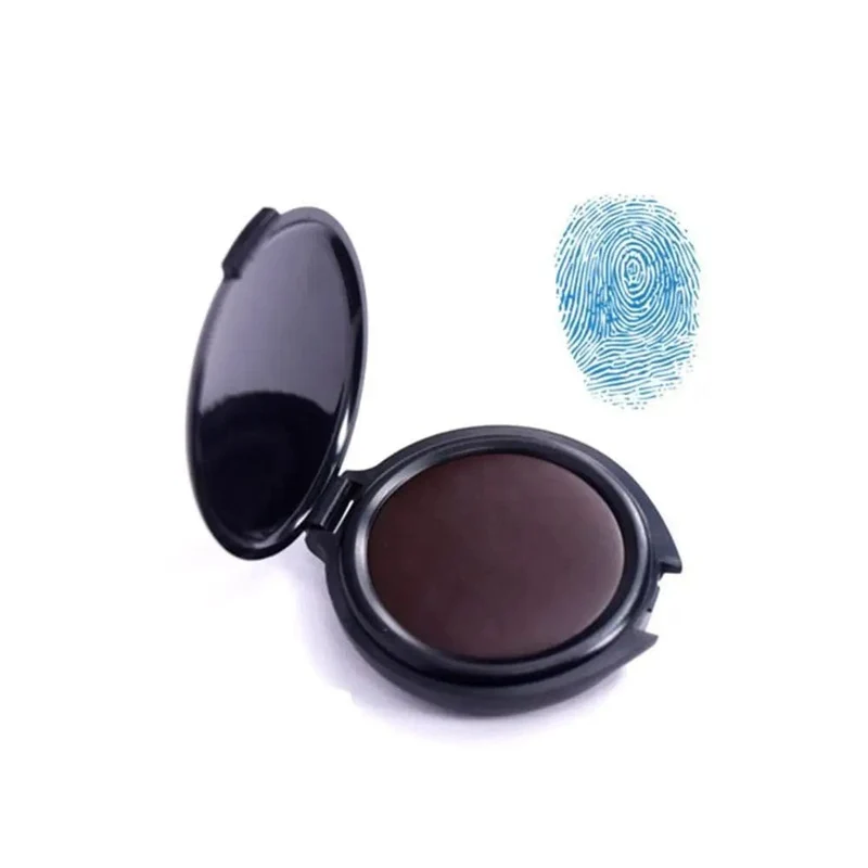 1PC Fingerabdruck-Stempelkissen Daumenabdruck-Stempelkissen für Notar-Fingerabdruck-ID-Sicherheitsidentifikationskarten-Zubehör Fingerabdruck-Kit