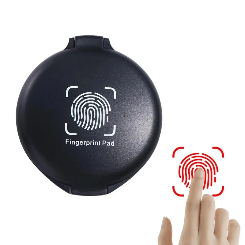 1PC Fingerabdruck-Stempelkissen Daumenabdruck-Stempelkissen für Notar-Fingerabdruck-ID-Sicherheitsidentifikationskarten-Zubehör Fingerabdruck-Kit
