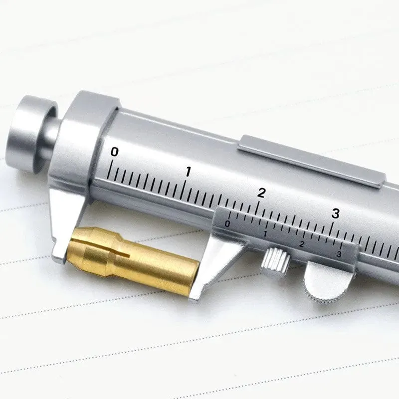 Multifunktions-Messschieber-Kugelschreiber, 0.5 mm Kugelschreiber, Gel-Tintenstift, Messschieber, Tintenroller, Kreativität, Schreibwaren