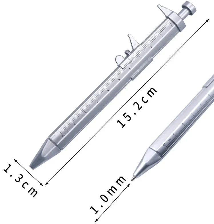 Multifunktions-Messschieber-Kugelschreiber, 0.5 mm Kugelschreiber, Gel-Tintenstift, Messschieber, Tintenroller, Kreativität, Schreibwaren