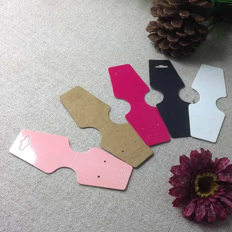 100 stücke + 100 hanf string 5*3cm neue stil rechteckigen schwarz/Kraft Papier Leere Karte Hand ziehen Geschenk Label Tags Herz