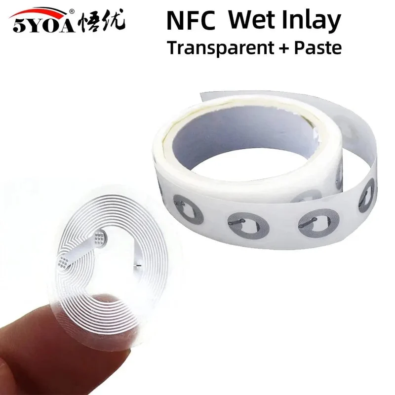 5YOA 10 teile/los Nass Inlay NFC Tag Nfc213 Label 213 Aufkleber Tags Abzeichen Label Aufkleber 13.56 mhz Für Huawei Teilen Ios13 Verknüpfungen