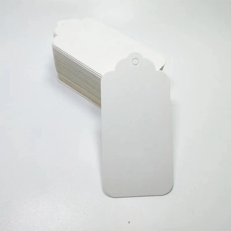 100 Stück Anhänger aus Kraftpapier mit Schnüren, mit Liebe handgefertigt, Hängeanhänger, Kleidungsanhänger für Süßigkeiten/Geschenke/Kekse, Displayverpackung, Etikettenkarte