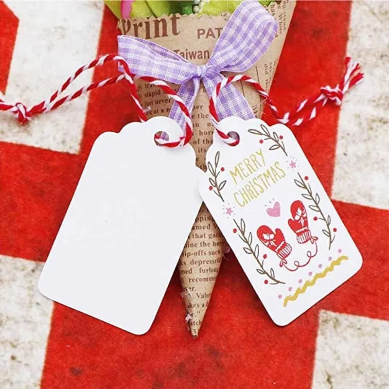 100 Stück Anhänger aus Kraftpapier mit Schnüren, mit Liebe handgefertigt, Hängeanhänger, Kleidungsanhänger für Süßigkeiten/Geschenke/Kekse, Displayverpackung, Etikettenkarte