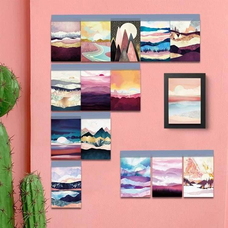 Ins Berg Fluss Landschaft Kunst Postkarten Kreative Bunte Dekorationskarte Schlafzimmer Hintergrund Wandaufkleber Foto Requisiten 15 Blatt