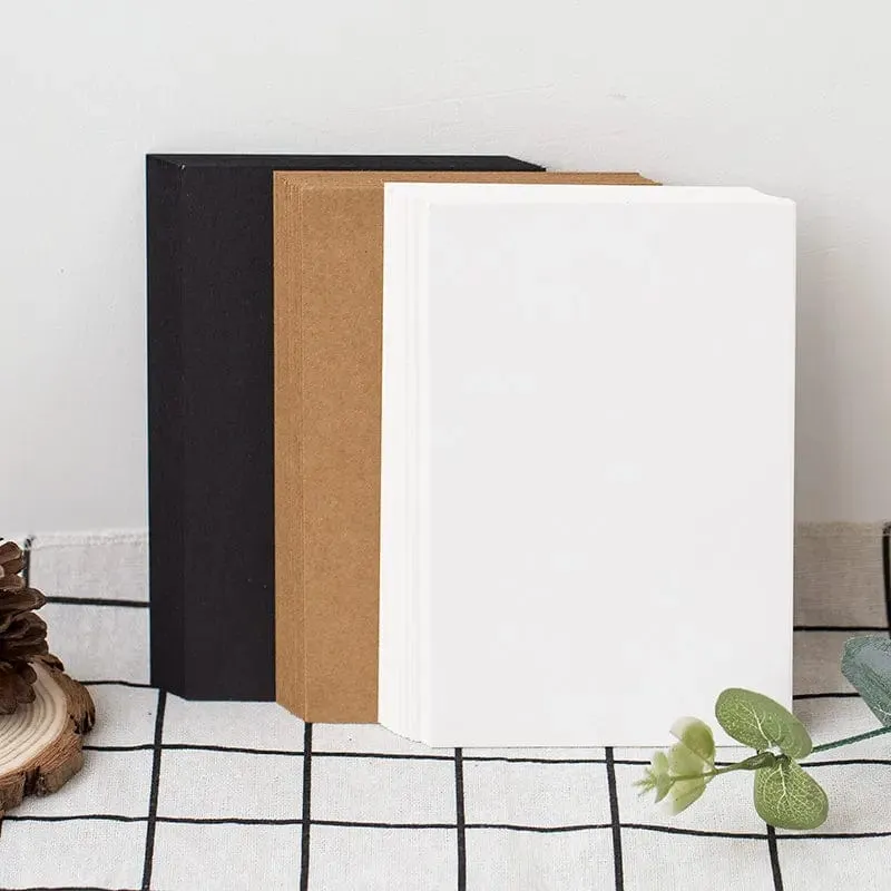 (20 blätter/lot) 14.8x9.8 cm DIY Leere Postkarte Weiße Karte Papier Scarpbooking Graffiti Grußkarte Schwarz Weiß Kraft Papier Karte