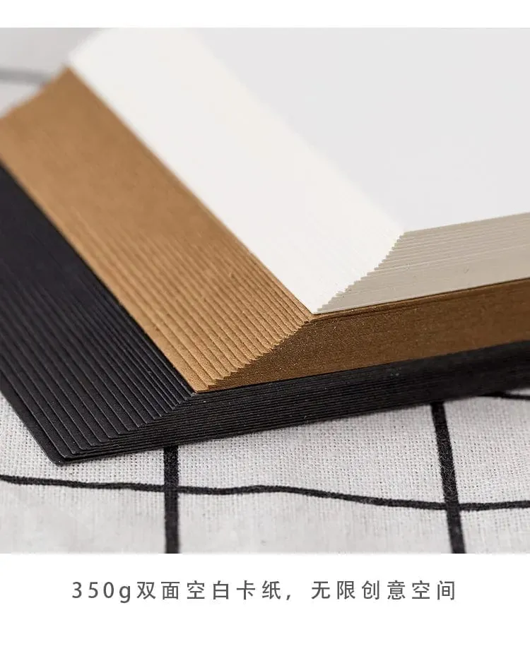 (20 blätter/lot) 14.8x9.8 cm DIY Leere Postkarte Weiße Karte Papier Scarpbooking Graffiti Grußkarte Schwarz Weiß Kraft Papier Karte