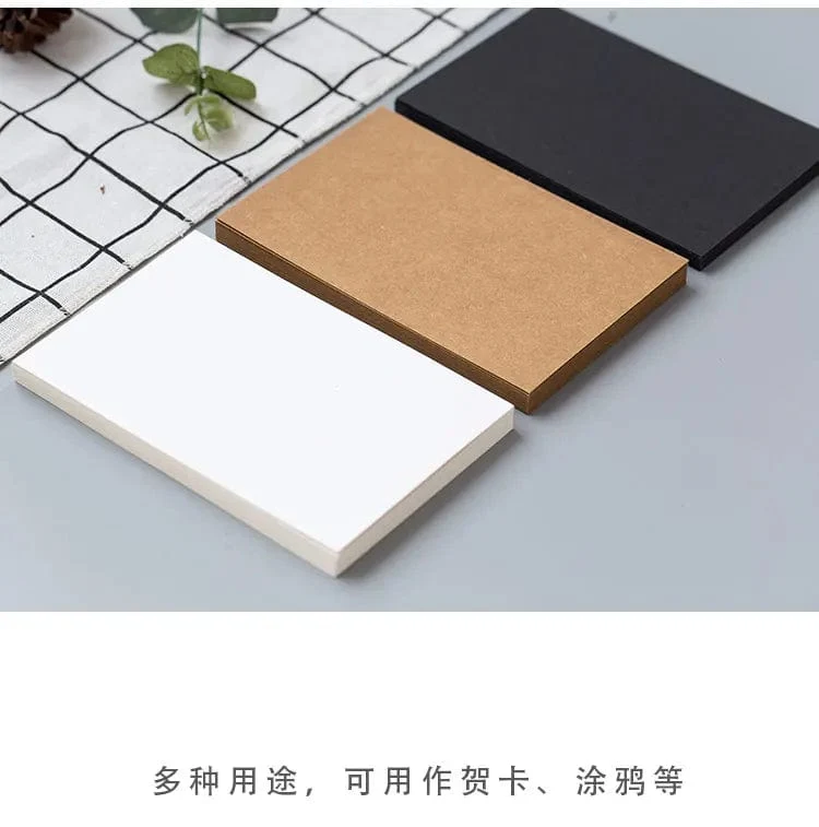 (20 blätter/lot) 14.8x9.8 cm DIY Leere Postkarte Weiße Karte Papier Scarpbooking Graffiti Grußkarte Schwarz Weiß Kraft Papier Karte