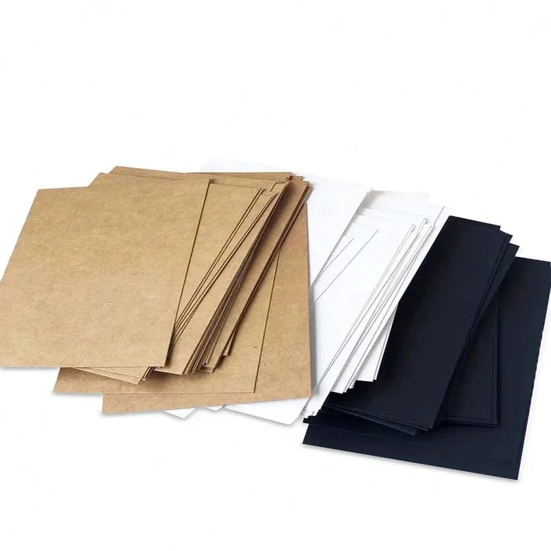 20/30 Stück A6 Größe 10 x 15 cm Kraftpapier 350 g/m² Kartenpapier, DIY Geschenkverpackung Kartonpapier Blankopostkarte handgezeichnete Kritzeleien