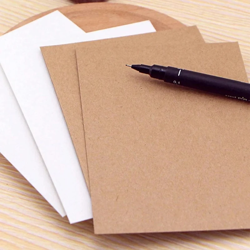 20/30 Stück A6 Größe 10 x 15 cm Kraftpapier 350 g/m² Kartenpapier, DIY Geschenkverpackung Kartonpapier Blankopostkarte handgezeichnete Kritzeleien