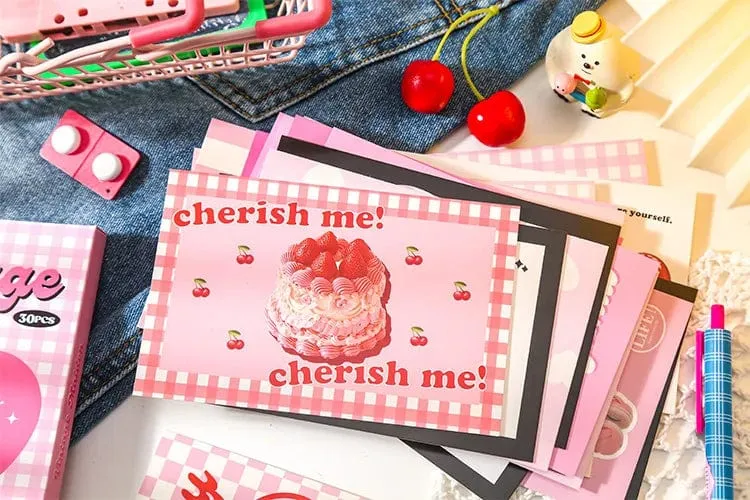 Mr. Paper Kleine frische Postkarte im schlichten Stil, Vintage-Karten, niedliche Tier-Originalität, Urlaubssegen, Karton, Kawaii-Briefpapier
