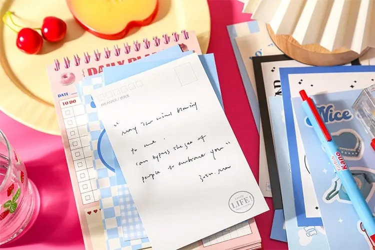Mr. Paper Kleine frische Postkarte im schlichten Stil, Vintage-Karten, niedliche Tier-Originalität, Urlaubssegen, Karton, Kawaii-Briefpapier