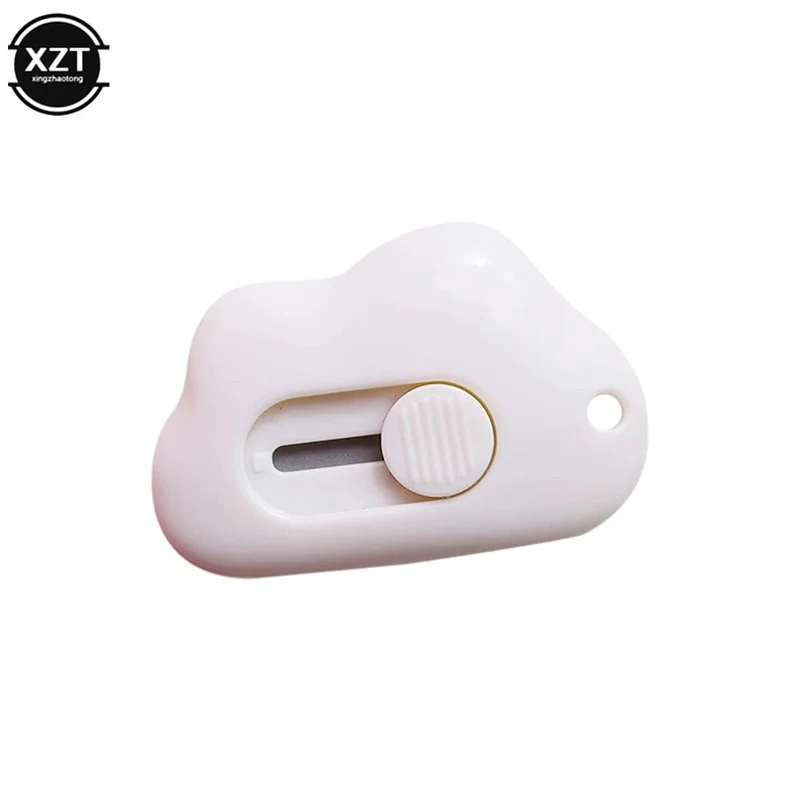 Neu 1 STÜCK Kawaii Briefpapier Mini Tasche Cloud Art Universalmesser Boxmesser Papierschneider Handwerk Verpackung Nachfüllbare Klinge Bürowerkzeug