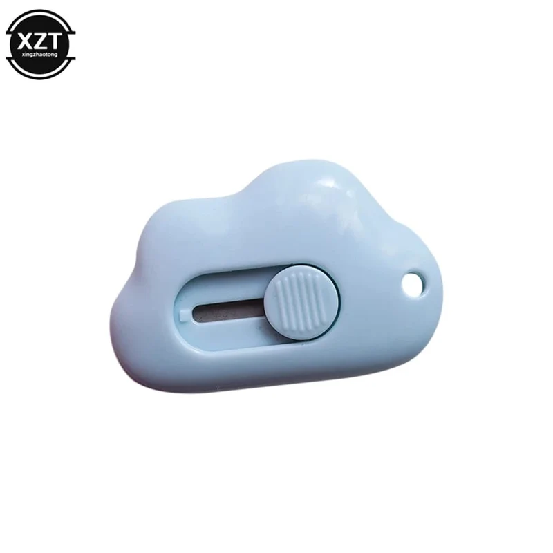 Neu 1 STÜCK Kawaii Briefpapier Mini Tasche Cloud Art Universalmesser Boxmesser Papierschneider Handwerk Verpackung Nachfüllbare Klinge Bürowerkzeug