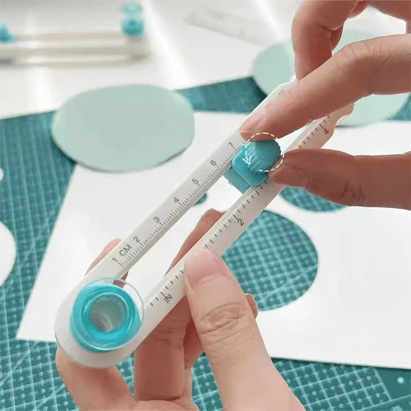 Um 360° verstellbarer Kreisschneider – Präzisions-Scrapbooking-Werkzeug für perfekte kreisförmige Papierschnitte – Ideal für Bastelbegeisterte