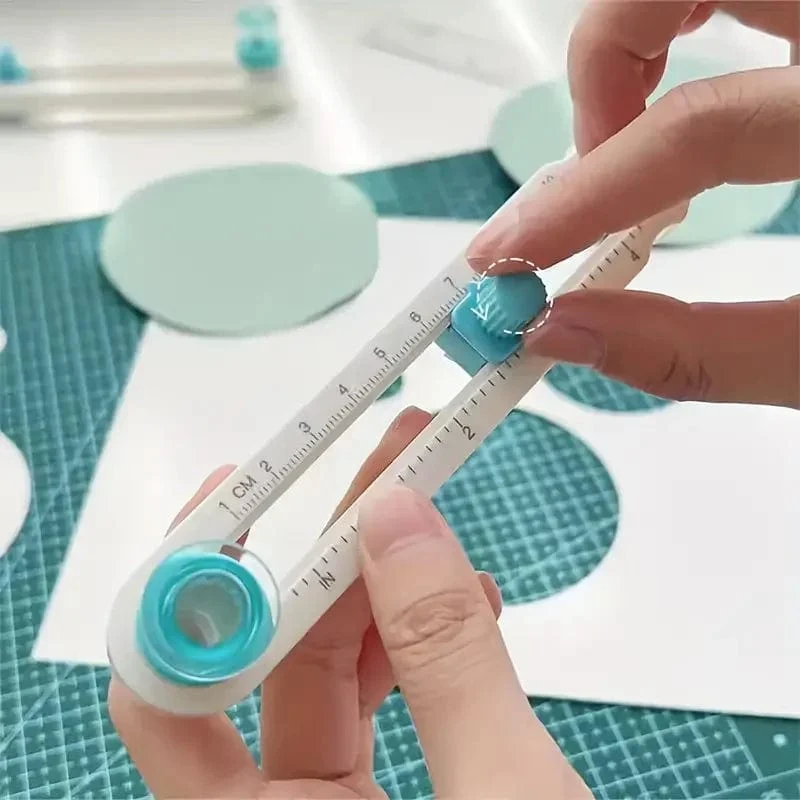 Um 360° verstellbarer Kreisschneider – Präzisions-Scrapbooking-Werkzeug für perfekte kreisförmige Papierschnitte – Ideal für Bastelbegeisterte