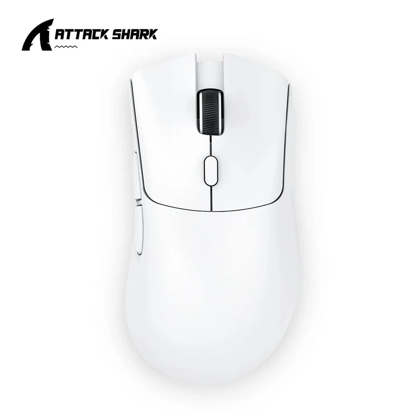 Attack Shark R1 Bluetooth-Maus, 18000 dpi, PAW3311, kabellose Tri-Mode-Verbindung, Makro-Gaming-Maus