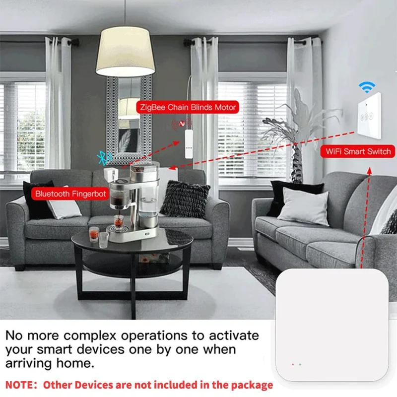 Tuya Zigbee Wireless Hub Gateway für Smart Home-Automatisierung für Zigbee-Geräte über Smart Life, funktioniert mit Alexa Google Home