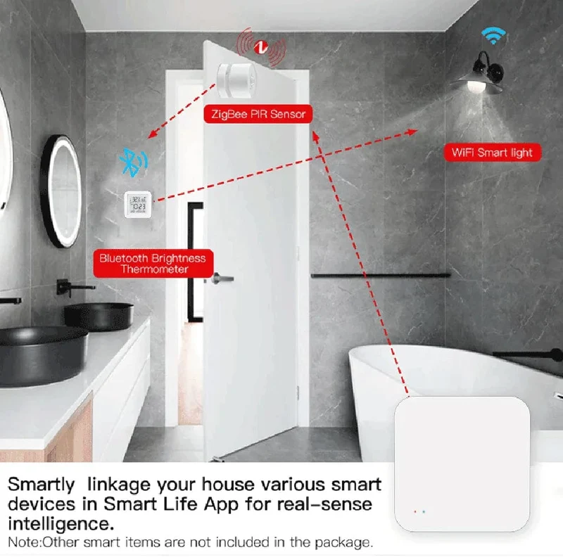 Tuya Zigbee Wireless Hub Gateway für Smart Home-Automatisierung für Zigbee-Geräte über Smart Life, funktioniert mit Alexa Google Home