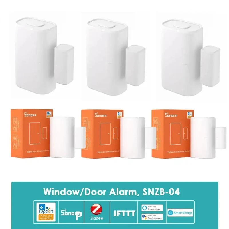 Sonoff Zigbee SNZB-04p Fenster-/Türsensor Esp32 Smart Home-Automatisierungskits für Ewelink ZBBridge Alexa Zigbee2mqtt Home Assistant