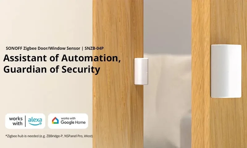 Sonoff Zigbee SNZB-04p Fenster-/Türsensor Esp32 Smart Home-Automatisierungskits für Ewelink ZBBridge Alexa Zigbee2mqtt Home Assistant
