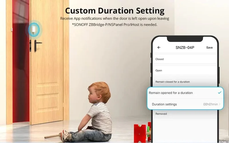 Sonoff Zigbee SNZB-04p Fenster-/Türsensor Esp32 Smart Home-Automatisierungskits für Ewelink ZBBridge Alexa Zigbee2mqtt Home Assistant
