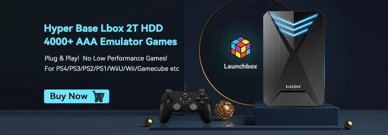 Tragbare Gaming-Festplatte mit 3 TB, LaunchBox/Retrobat/Playnite Retro-Spielekonsole mit über 17300 AAA-/3D-/Retro-Spielen für PS4/PS3/PS2/Switch/Wii