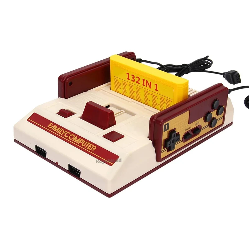 8-Bit-Videospielkonsole mit 500 integrierten klassischen Spielen, Familiencomputer-TV-Spielekonsole, unterstützt Spielkassette für FC Retro Gaming