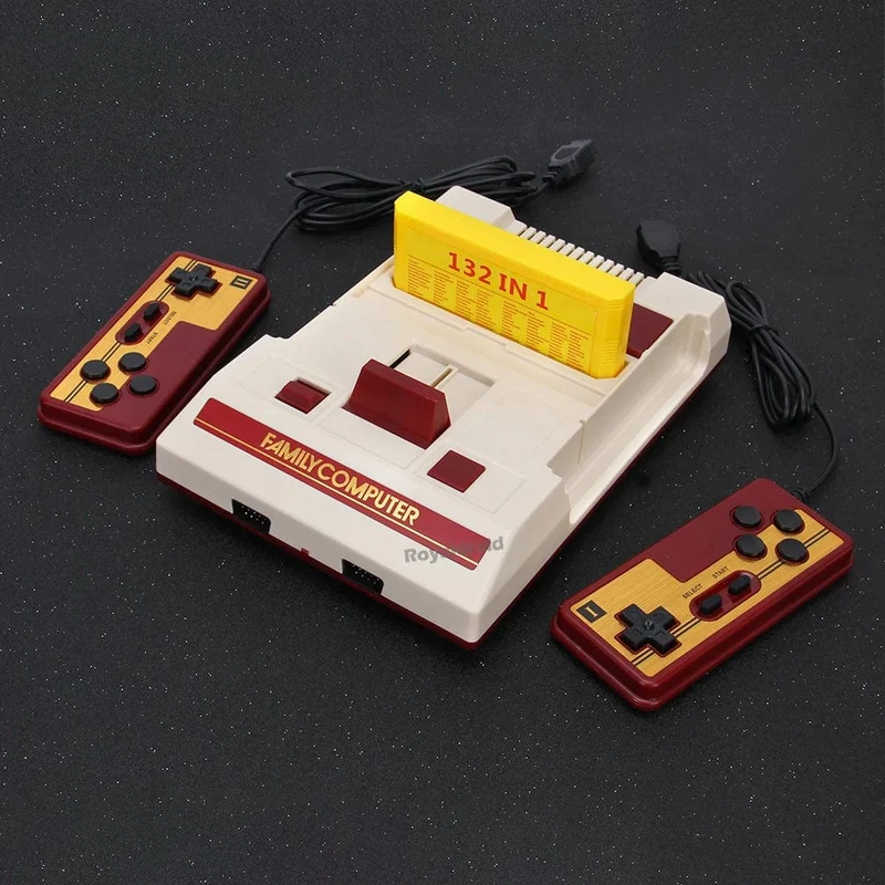 8-Bit-Videospielkonsole mit 500 integrierten klassischen Spielen, Familiencomputer-TV-Spielekonsole, unterstützt Spielkassette für FC Retro Gaming