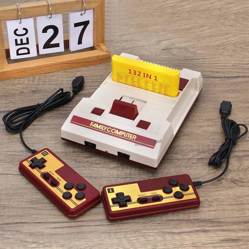 8-Bit-Videospielkonsole mit 500 integrierten klassischen Spielen, Familiencomputer-TV-Spielekonsole, unterstützt Spielkassette für FC Retro Gaming