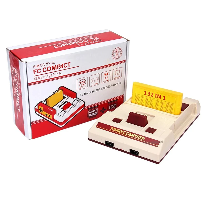8-Bit-Videospielkonsole mit 500 integrierten klassischen Spielen, Familiencomputer-TV-Spielekonsole, unterstützt Spielkassette für FC Retro Gaming