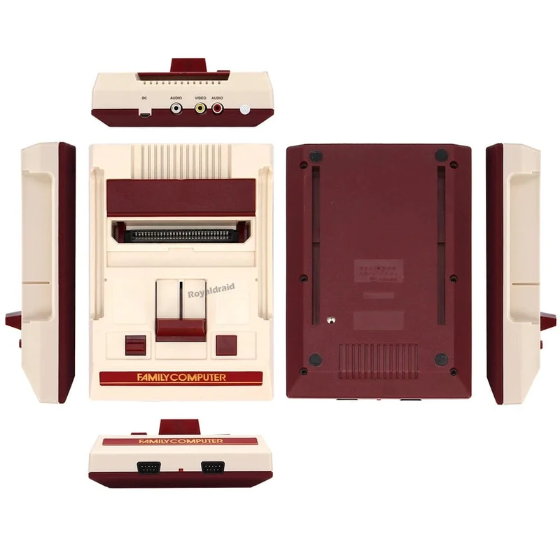 8-Bit-Videospielkonsole mit 500 integrierten klassischen Spielen, Familiencomputer-TV-Spielekonsole, unterstützt Spielkassette für FC Retro Gaming