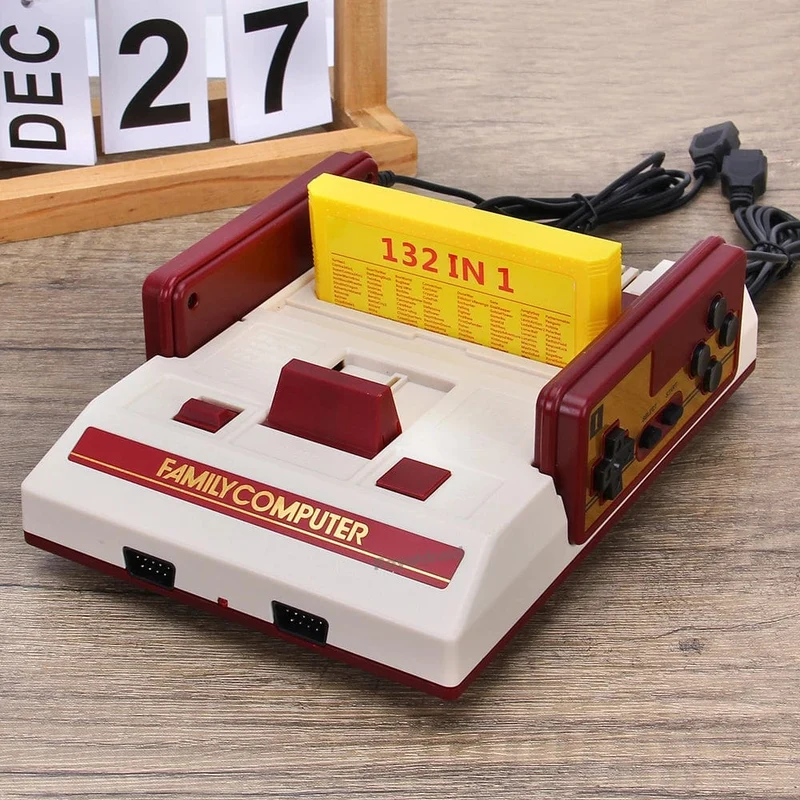 8-Bit-Videospielkonsole mit 500 integrierten klassischen Spielen, Familiencomputer-TV-Spielekonsole, unterstützt Spielkassette für FC Retro Gaming