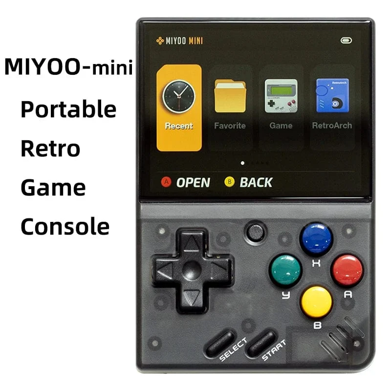 MIYOO MINI V4 PortableRetro Handheld-Spielkonsole 2.8-Zoll-IPS-Bildschirm Videospielkonsolen Linux-System Classic Gaming Emulator