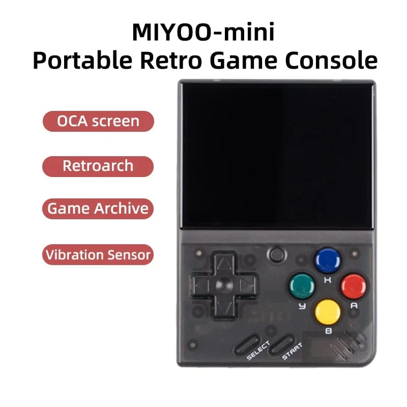 MIYOO MINI V4 PortableRetro Handheld-Spielkonsole 2.8-Zoll-IPS-Bildschirm Videospielkonsolen Linux-System Classic Gaming Emulator
