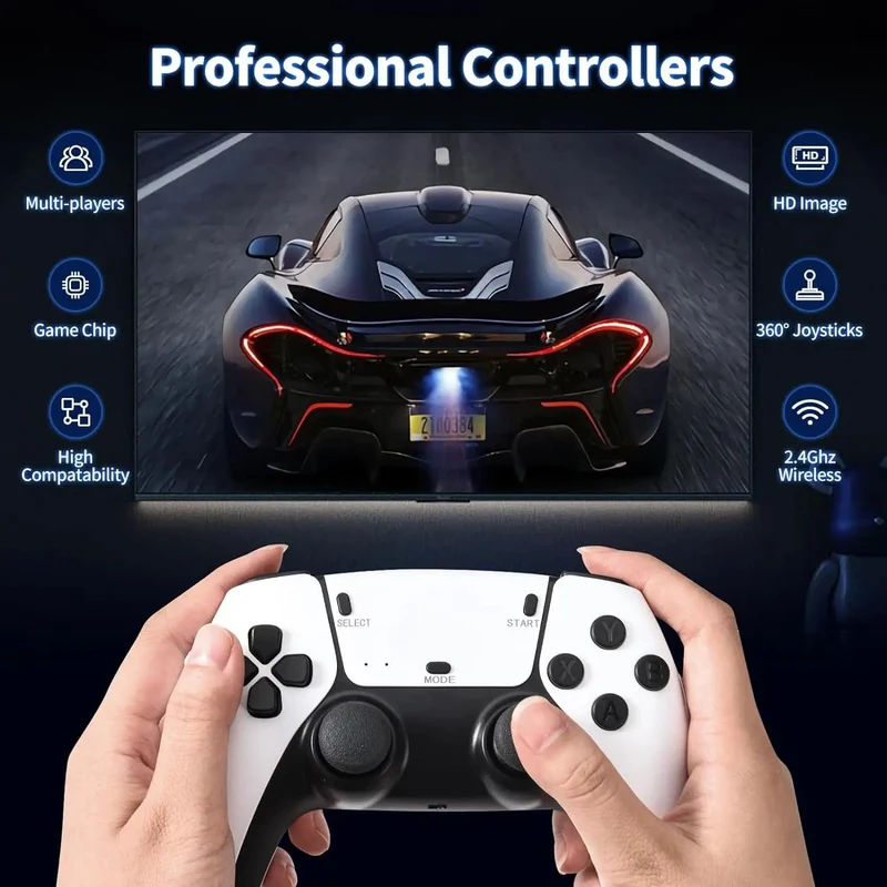 M15 Game Stick Mini TV Handheld Spiel Classic 4K Retro Spiel Wireless Controller HD Ausgang Gaming Consola für PS1 Arcade