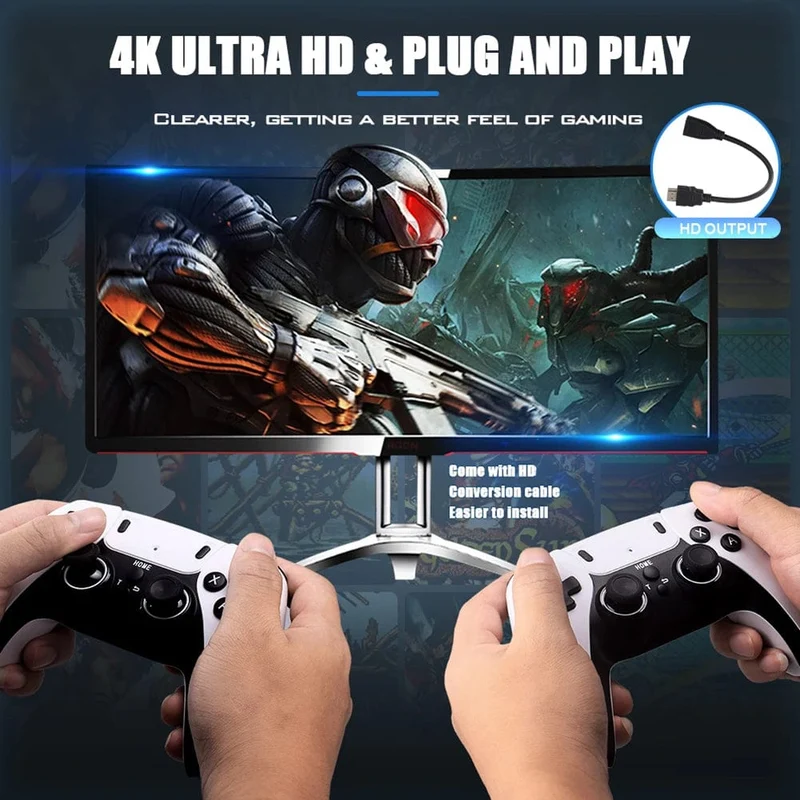 M15 Game Stick Mini TV Handheld Spiel Classic 4K Retro Spiel Wireless Controller HD Ausgang Gaming Consola für PS1 Arcade