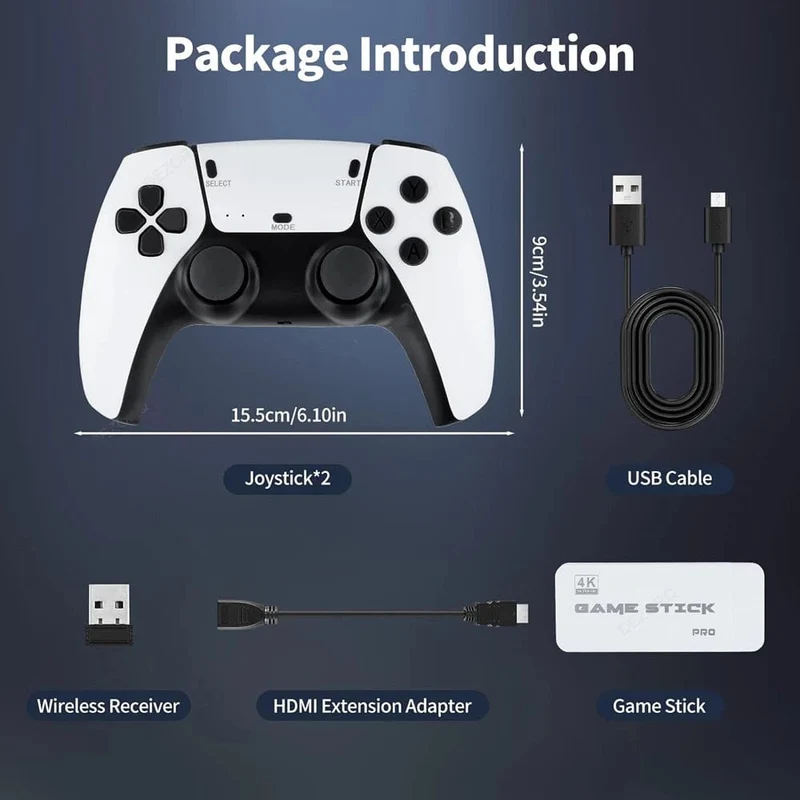M15 Game Stick Mini TV Handheld Spiel Classic 4K Retro Spiel Wireless Controller HD Ausgang Gaming Consola für PS1 Arcade