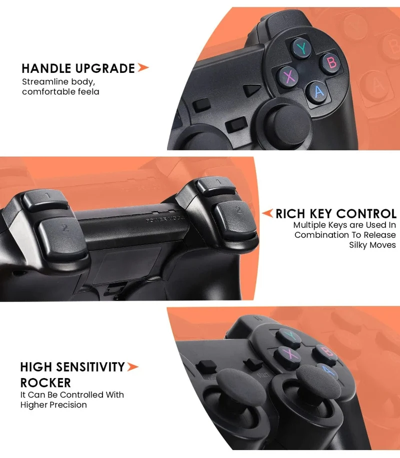 256G 58,000 Spiele GD10 Plus Game Stick 4K HD Videospielkonsole 2.4G Doppel-Wireless-Controller Game Stick für N64/PSP/PS1/GBA