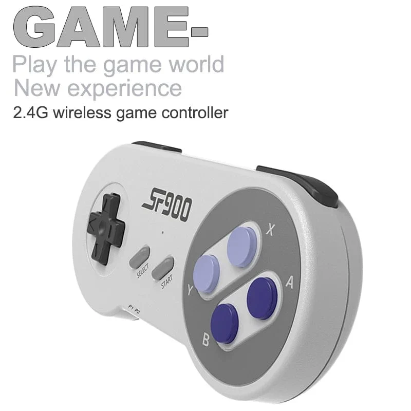 SF900 Videospielkonsole SNES NES Eingebaute 5000 Spiele HDMI Video TV Game Stick 2.4G Wireless Controller Handheld-Spielkonsole