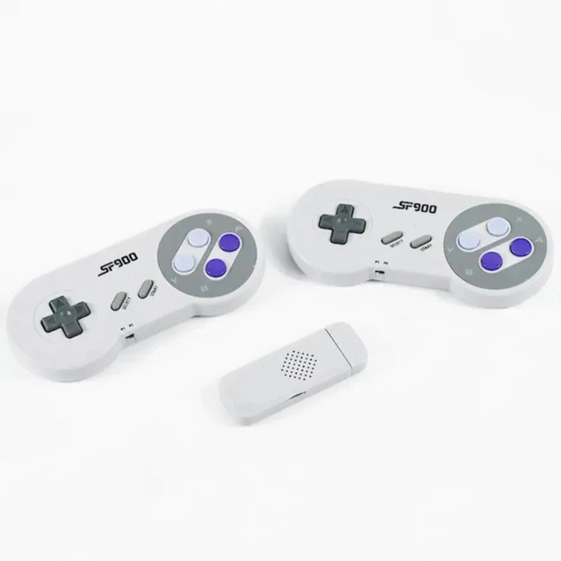 SF900 Videospielkonsole SNES NES Eingebaute 5000 Spiele HDMI Video TV Game Stick 2.4G Wireless Controller Handheld-Spielkonsole