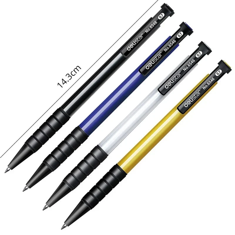 10 Teile/satz Presse Kugelschreiber Roller Ball Pen 0.7mm Kugelschreiber für Studenten Schreibwaren Büro Schule Liefert